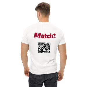 Match? – „Tinder” Interaktív QR-kódos Streetwear Póló